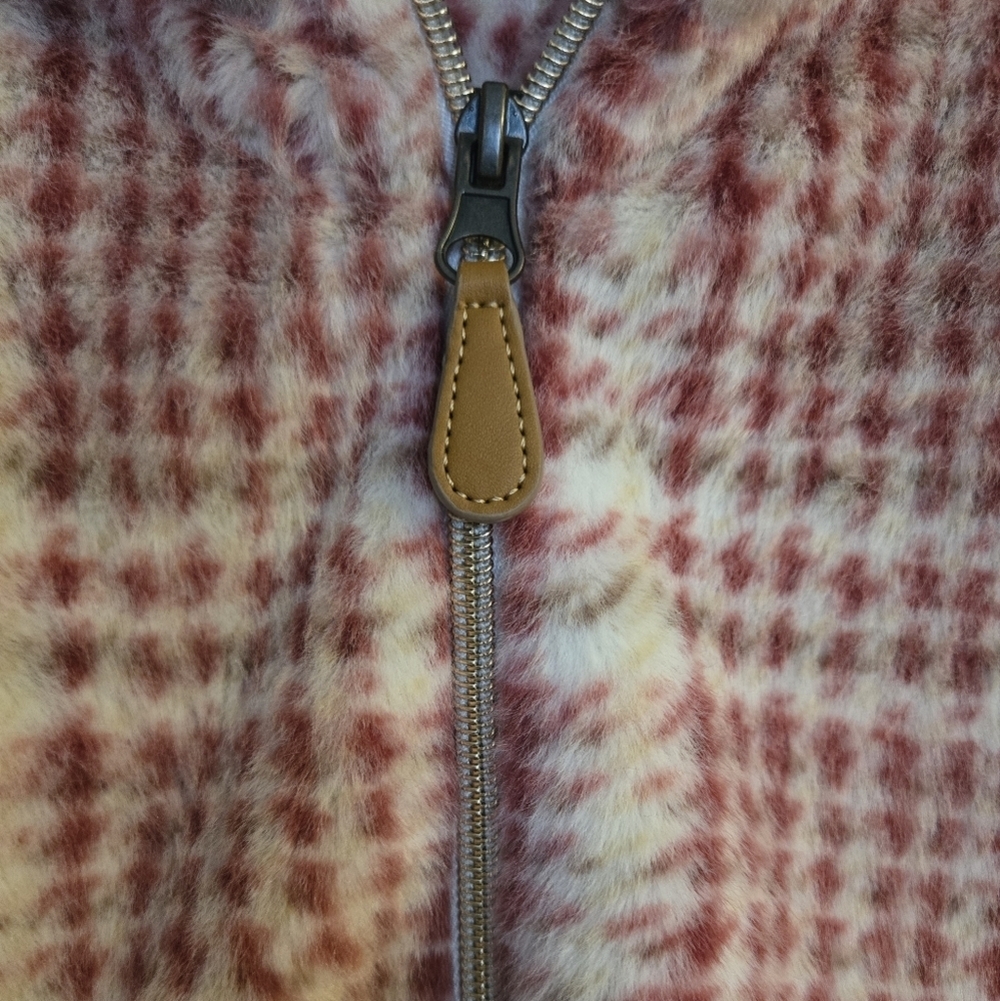 Red & White Plaid Katydid Super Soft 1/4 Zip Pullover, Pockets, Large - Picture 5 of 8